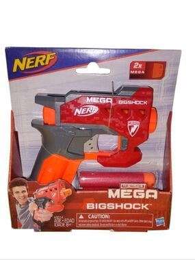 NEW Nerf Mega BigShock Red and Orange Blaster